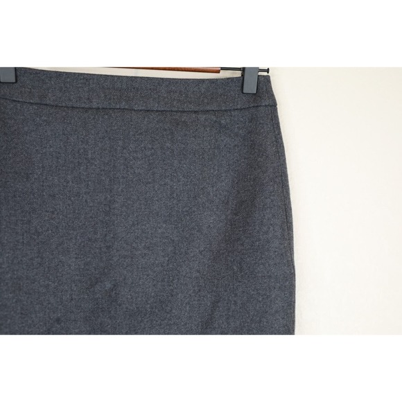 J Crew Womens Straight Skirt Wool Size P0 Gray Back Preppy Classic Capsule‎ Work - Picture 4 of 11